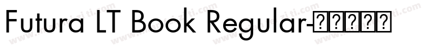 Futura LT Book Regular字体转换